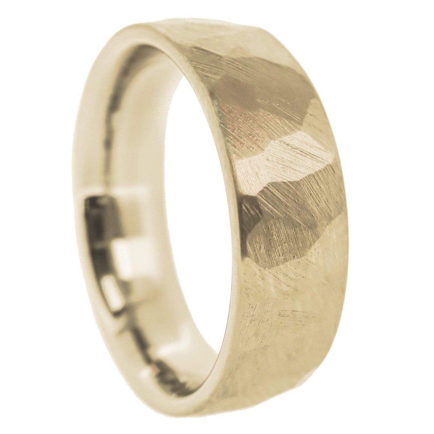 Faceted 14k Yellow Gold Ring