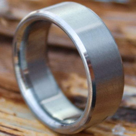 Titanium Ring with Beveled Edges