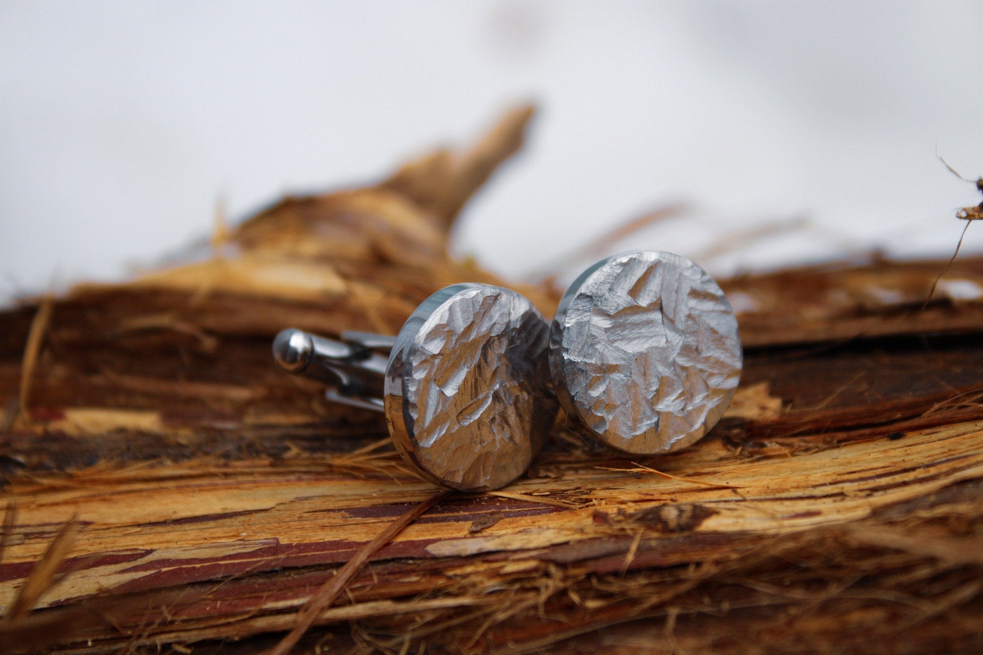 Hammered Cufflinks 