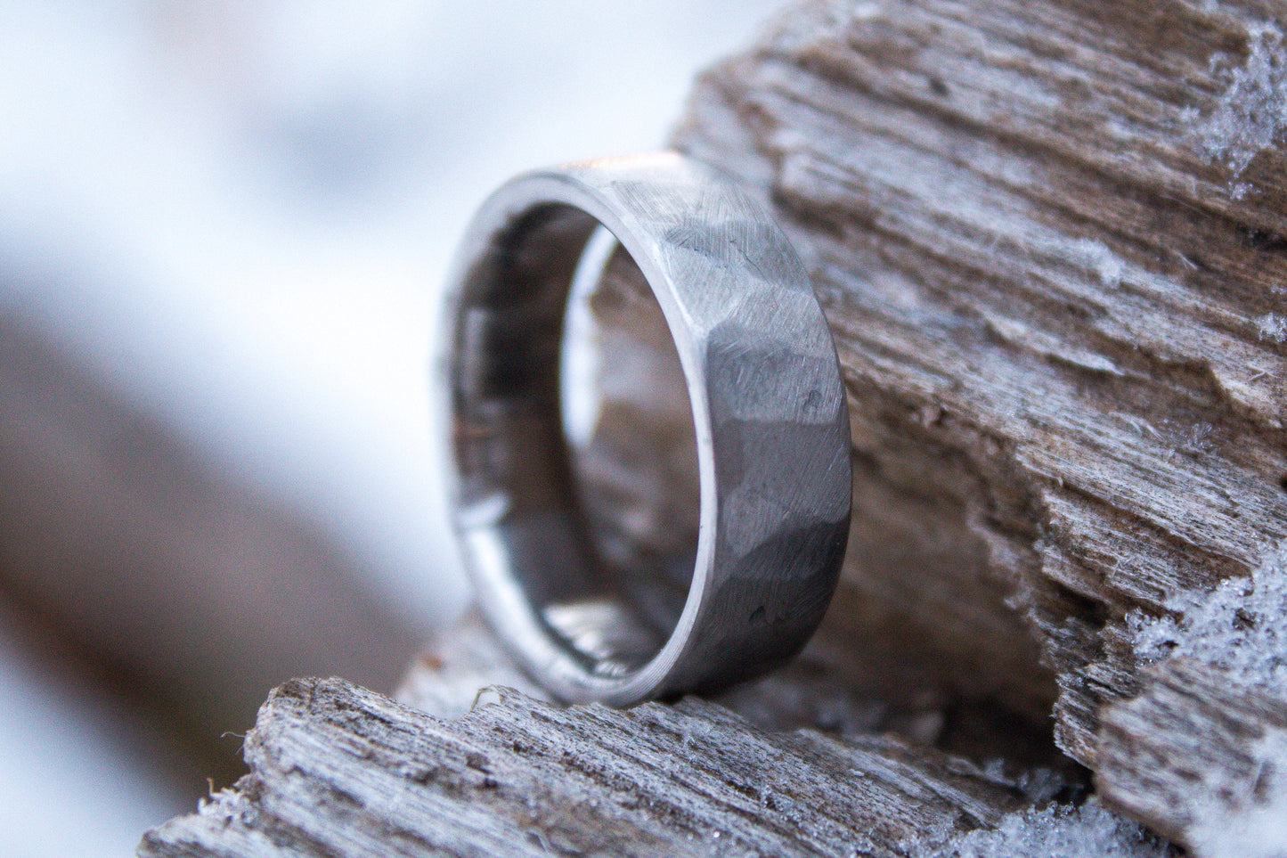 Faceted Titanium Ring