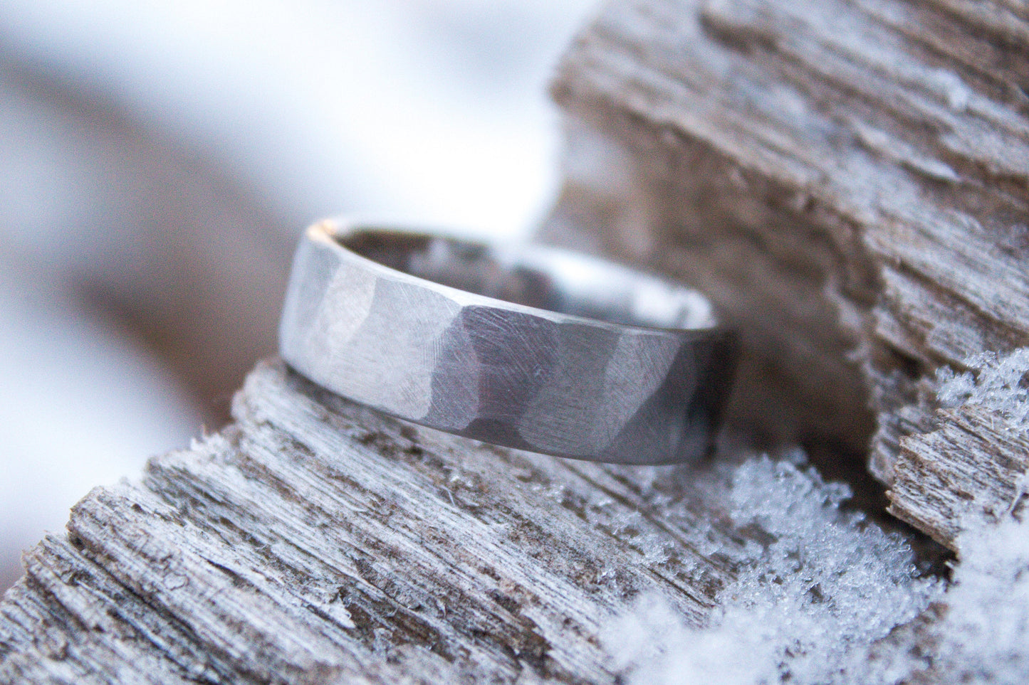 Faceted Titanium Ring