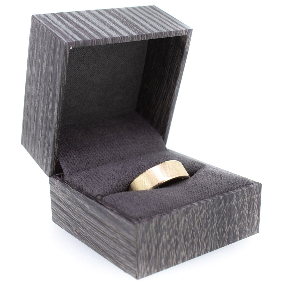 Brushed 14k Yellow Gold