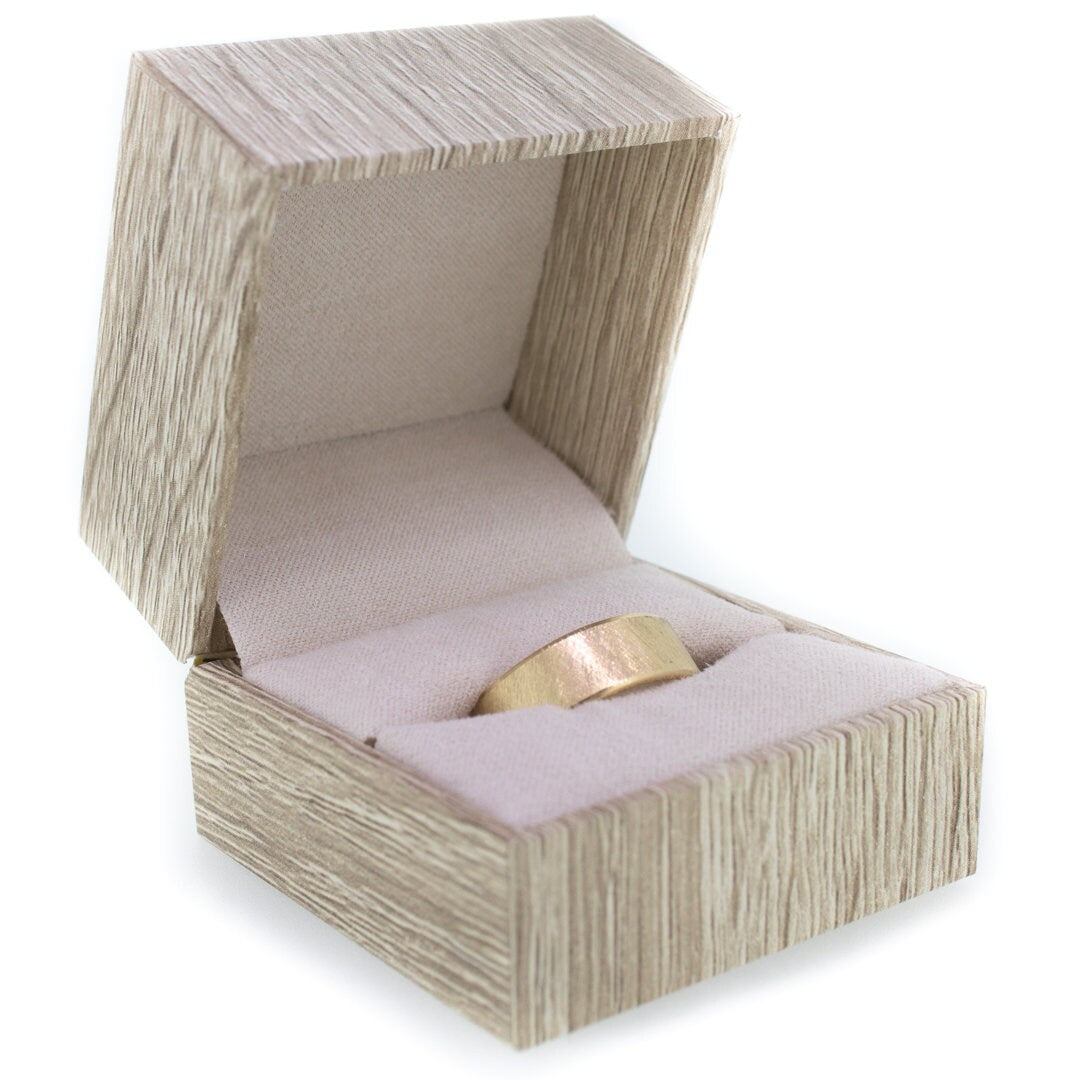 Brushed 14k Yellow Gold