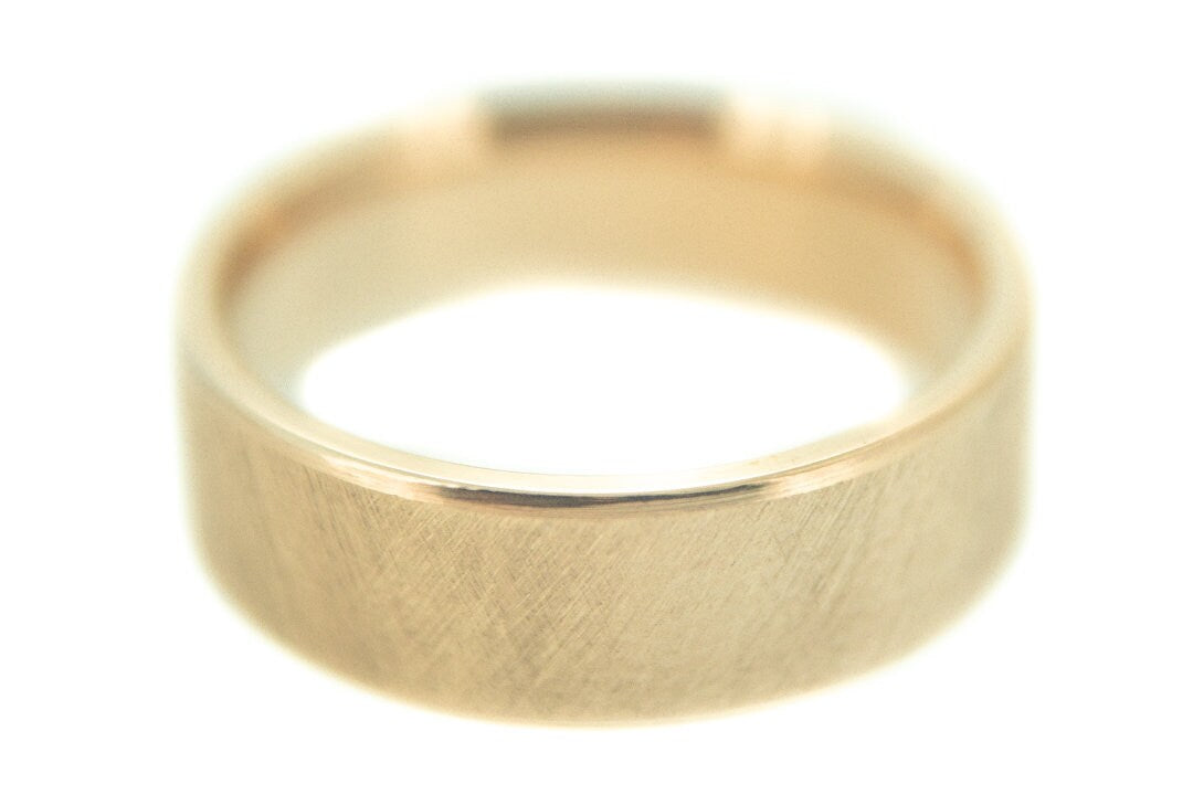 Brushed 14k Yellow Gold