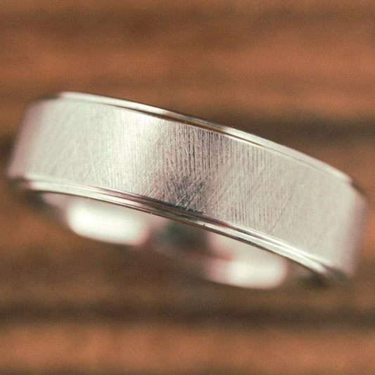 Ridged Titanium Band