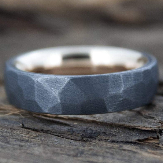 Faceted Zirconium with 14k Yellow Gold Liner