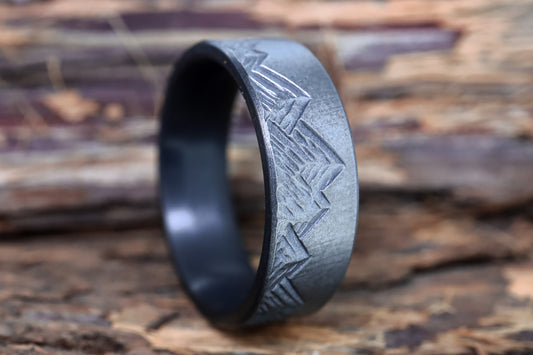 Sandblasted Zirconium Mountain Range