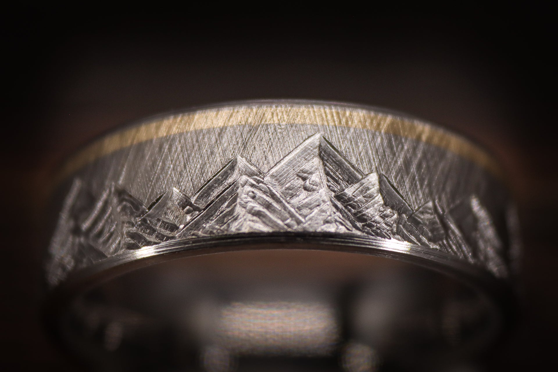 Load video: Handcarved mountain rings