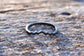 Zirconium Mountain Peaks, Women's Ring, Dainty Band, Handcrafted Mountain Ring, Black Zirconium