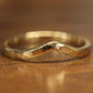 Faceted 14k Gold Dainty Stacking Band