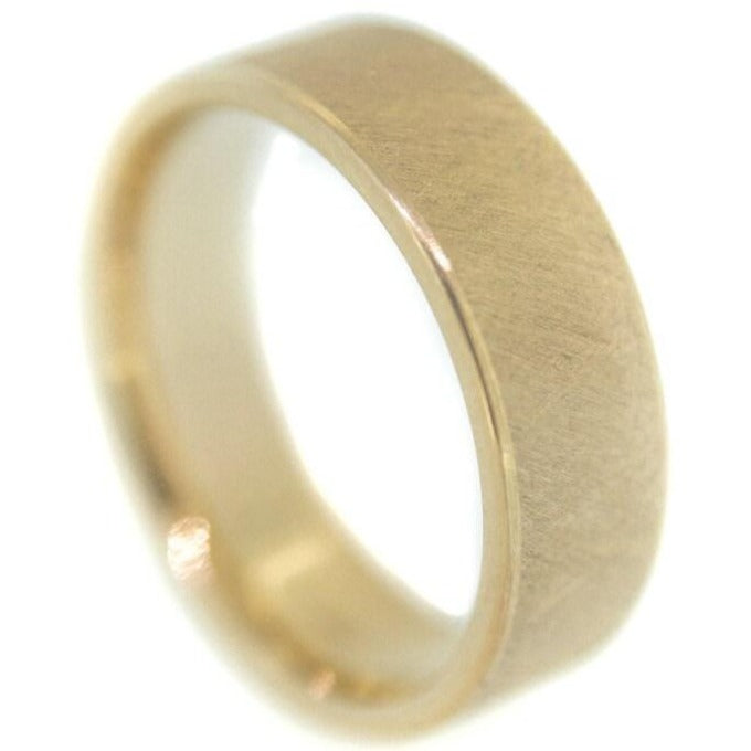 Brushed 14k Yellow Gold