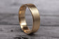 Heinrich - Textured 14k Yellow Gold Men's band, wedding ring, beveled edges, comfort fit
