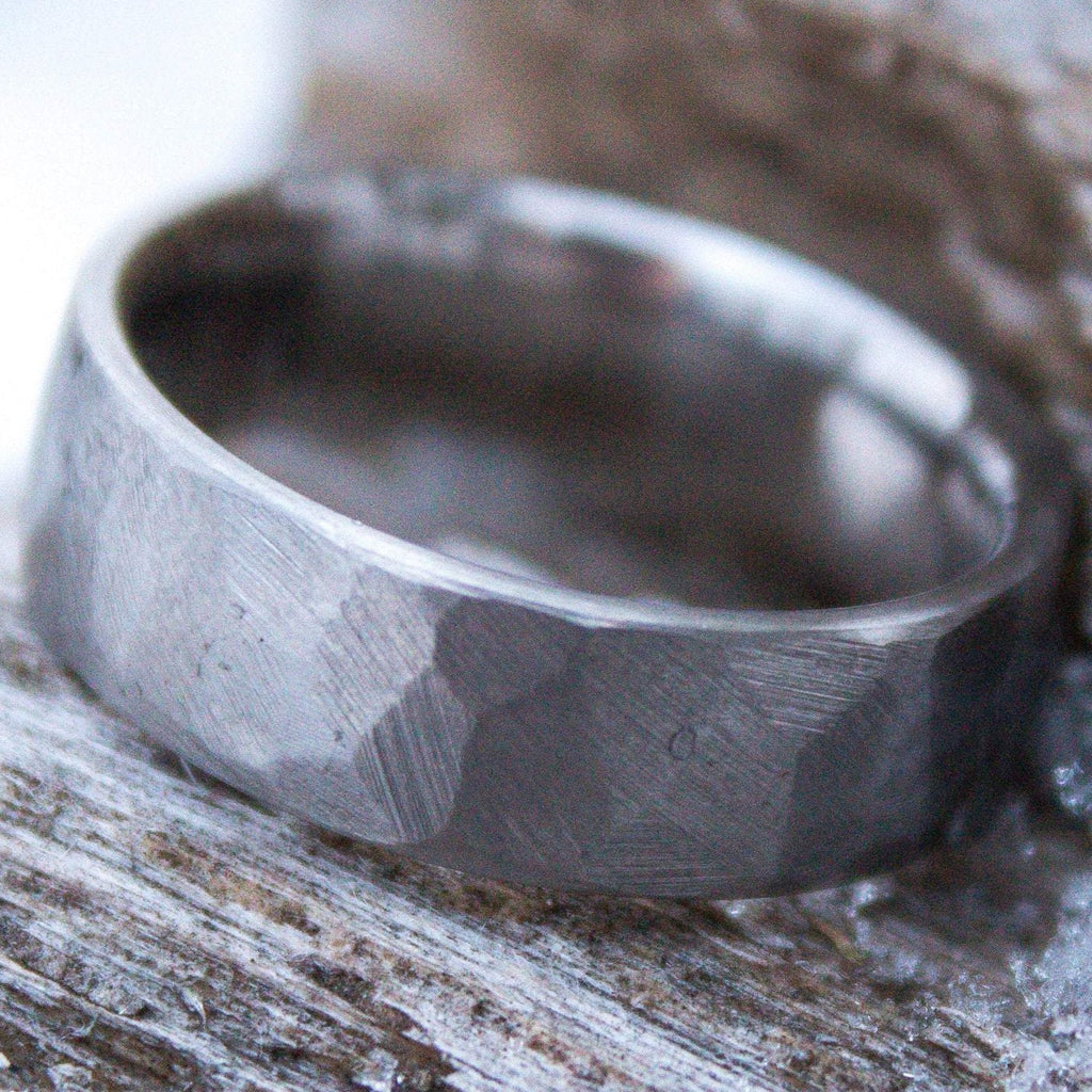 Faceted Titanium Ring